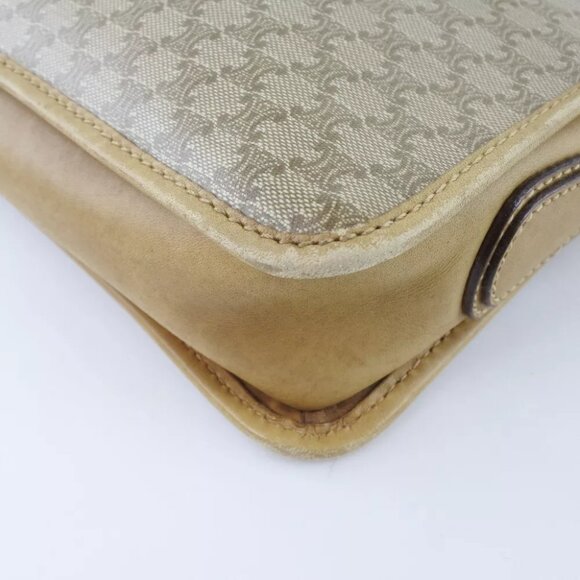 CELINE Macadam Shoulder Bag Brown PVC Women - Picture 12 of 12